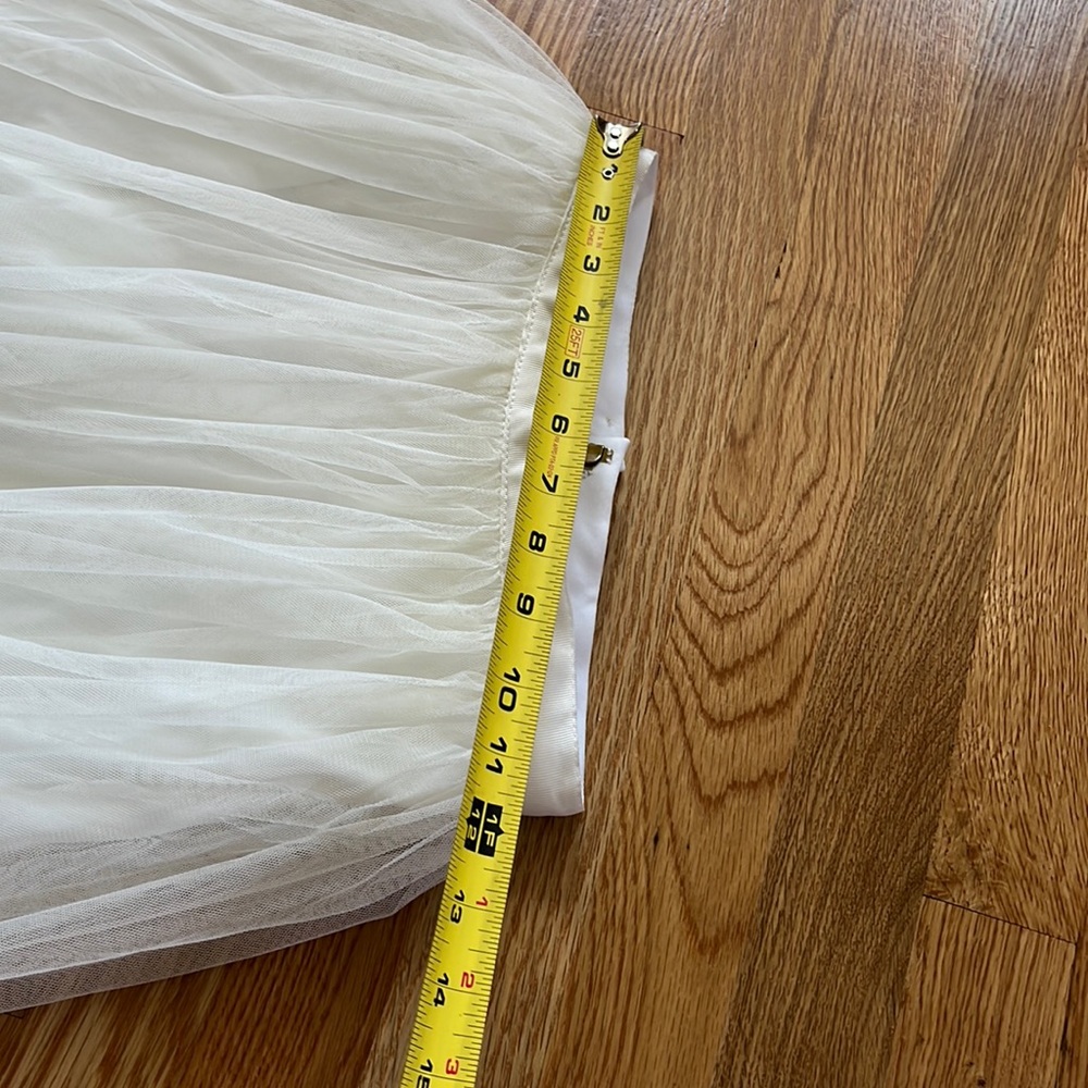 NWT BHLDN Leena Tulle Midi Skirt Ivory Sizes 0, 2, 4, - Picture 11 of 17